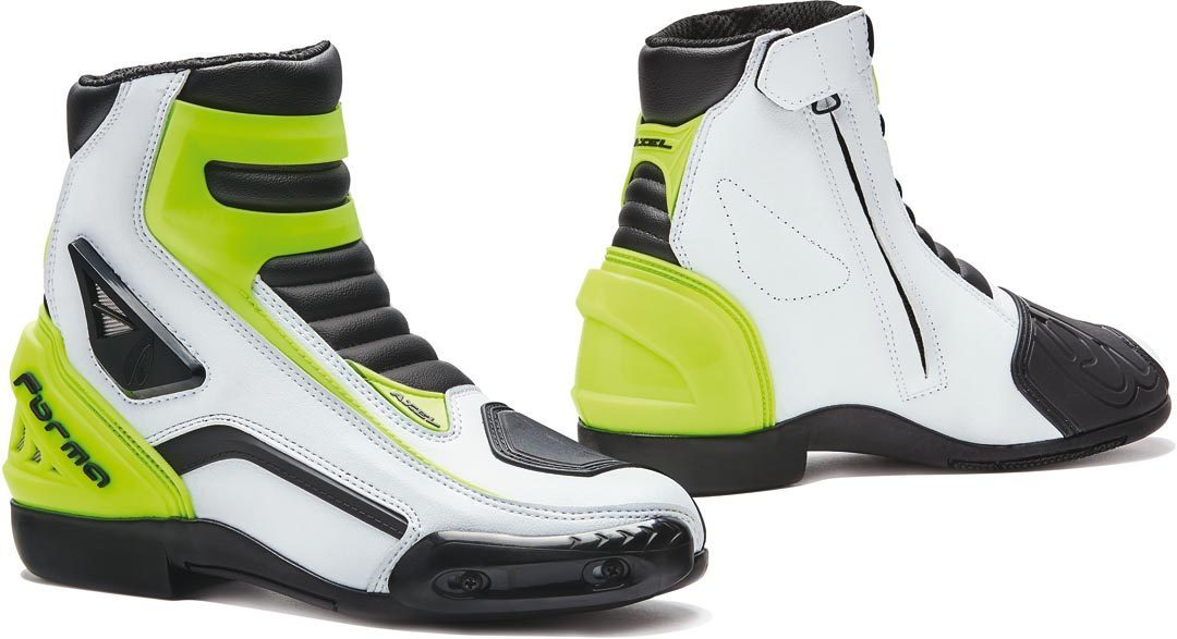 Forma Axel Bottes de moto Blanc Jaune 43