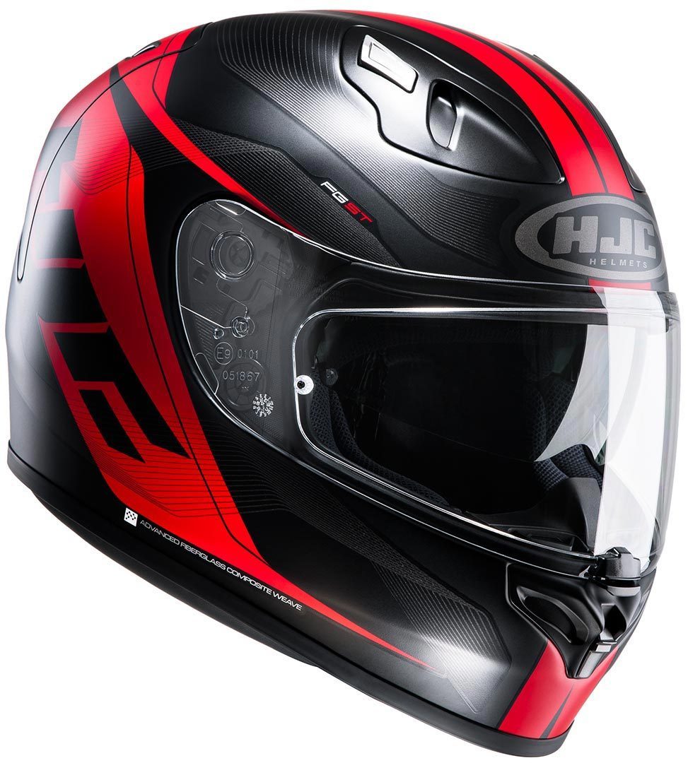 HJC FG-ST Crono Casque Noir Rouge 2XL