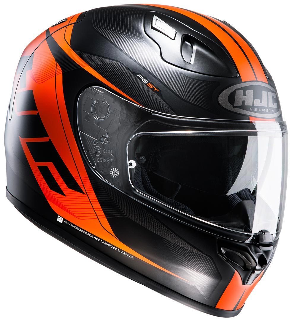 HJC FG-ST Crono Casque Noir Orange XL