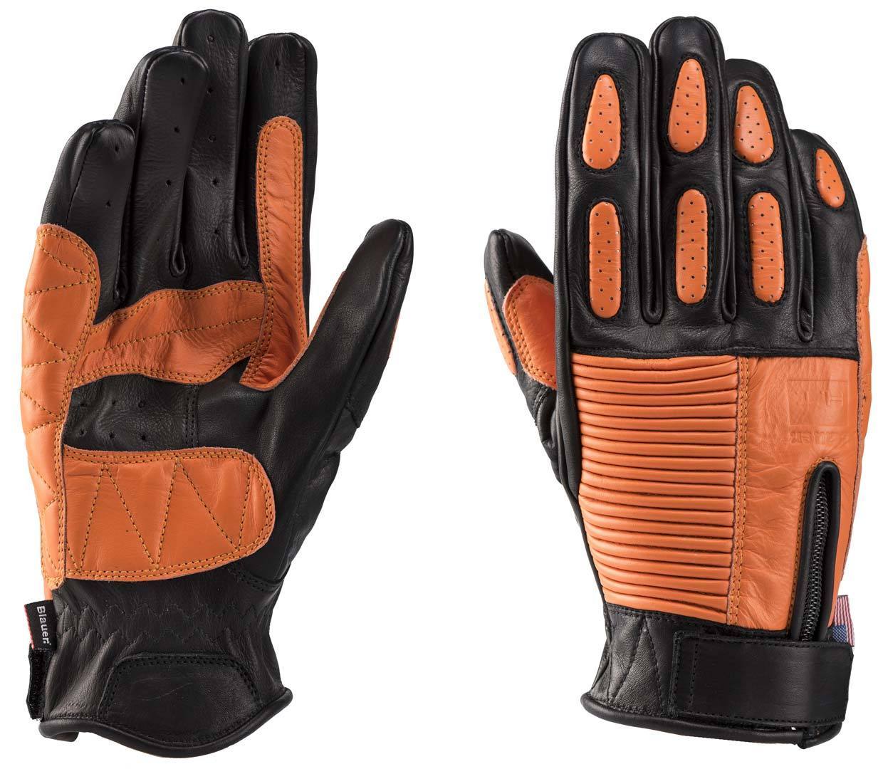 Image of Blauer Banner Gants de moto Noir Orange 2XL
