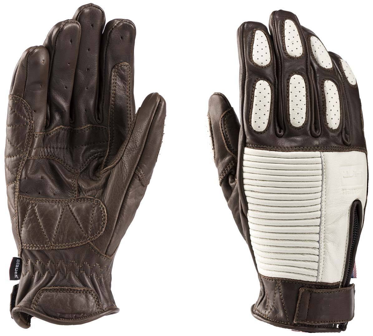 Image of Blauer Banner Gants de moto Blanc Brun 2XL