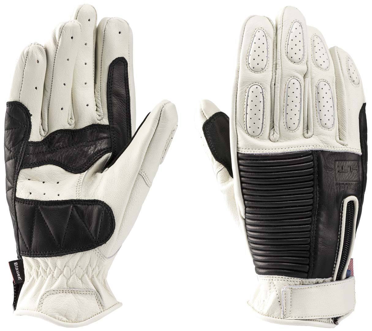 Image of Blauer Banner Gants de moto Noir Blanc 2XL