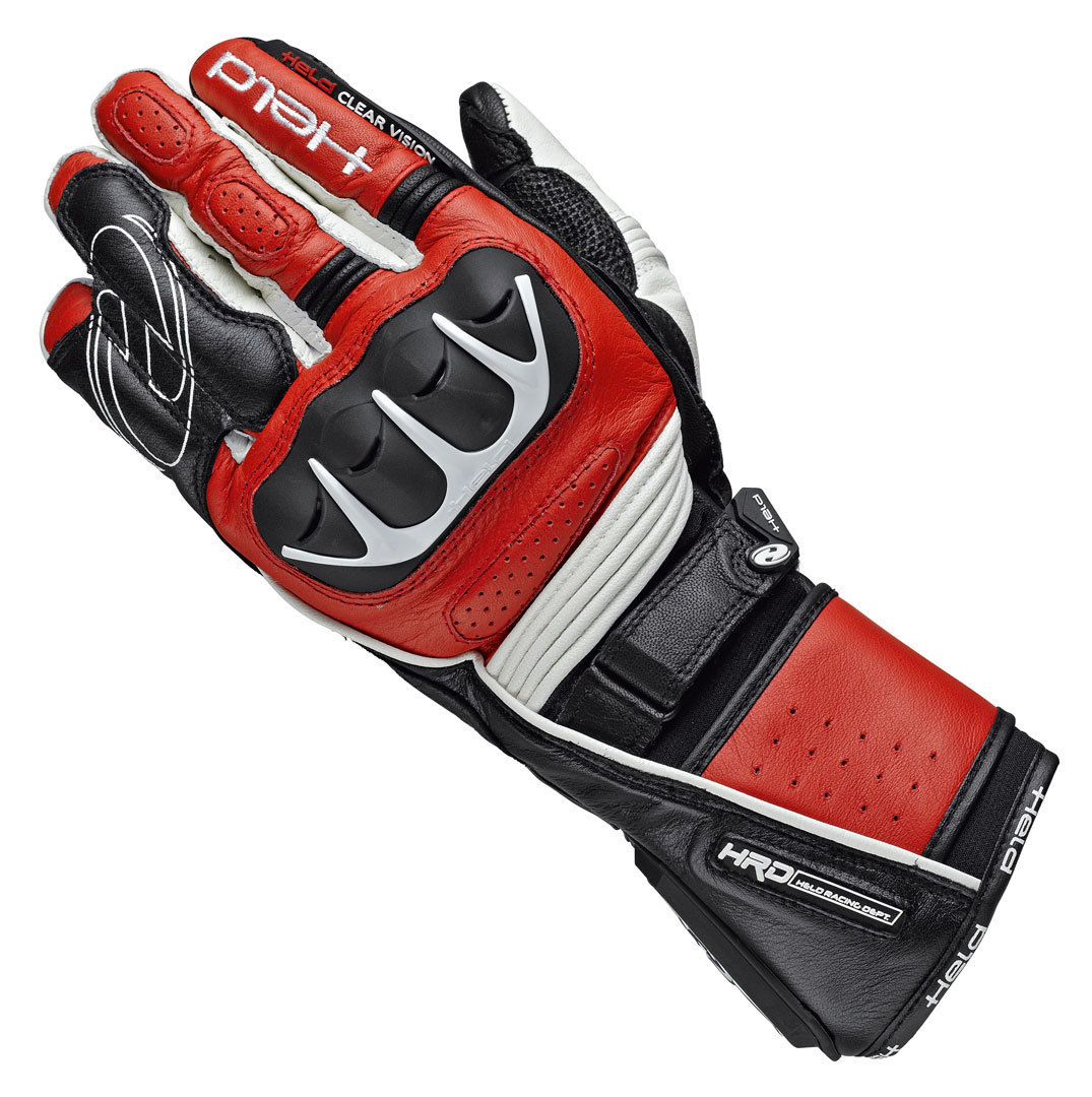 Held Chikara Pro Gants de moto Noir Rouge S M