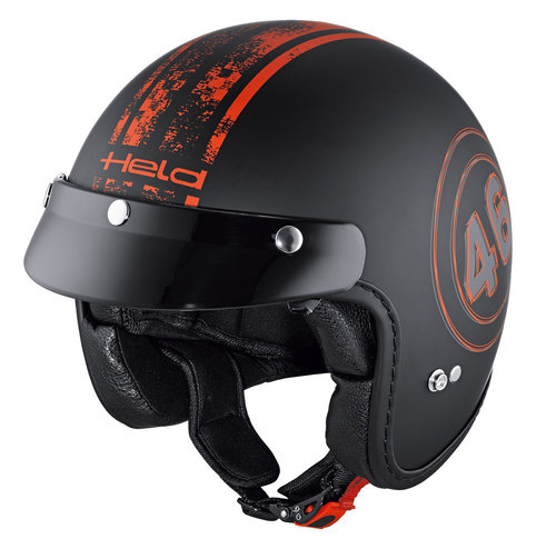 Held Black Bob Jet Helm Decor Zwart Rood held kopen in de aanbieding