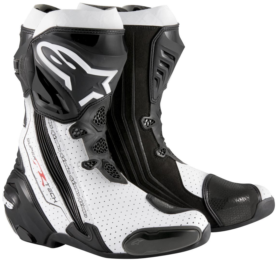 Alpinestars Supertech R Bottes de moto Noir Blanc 45