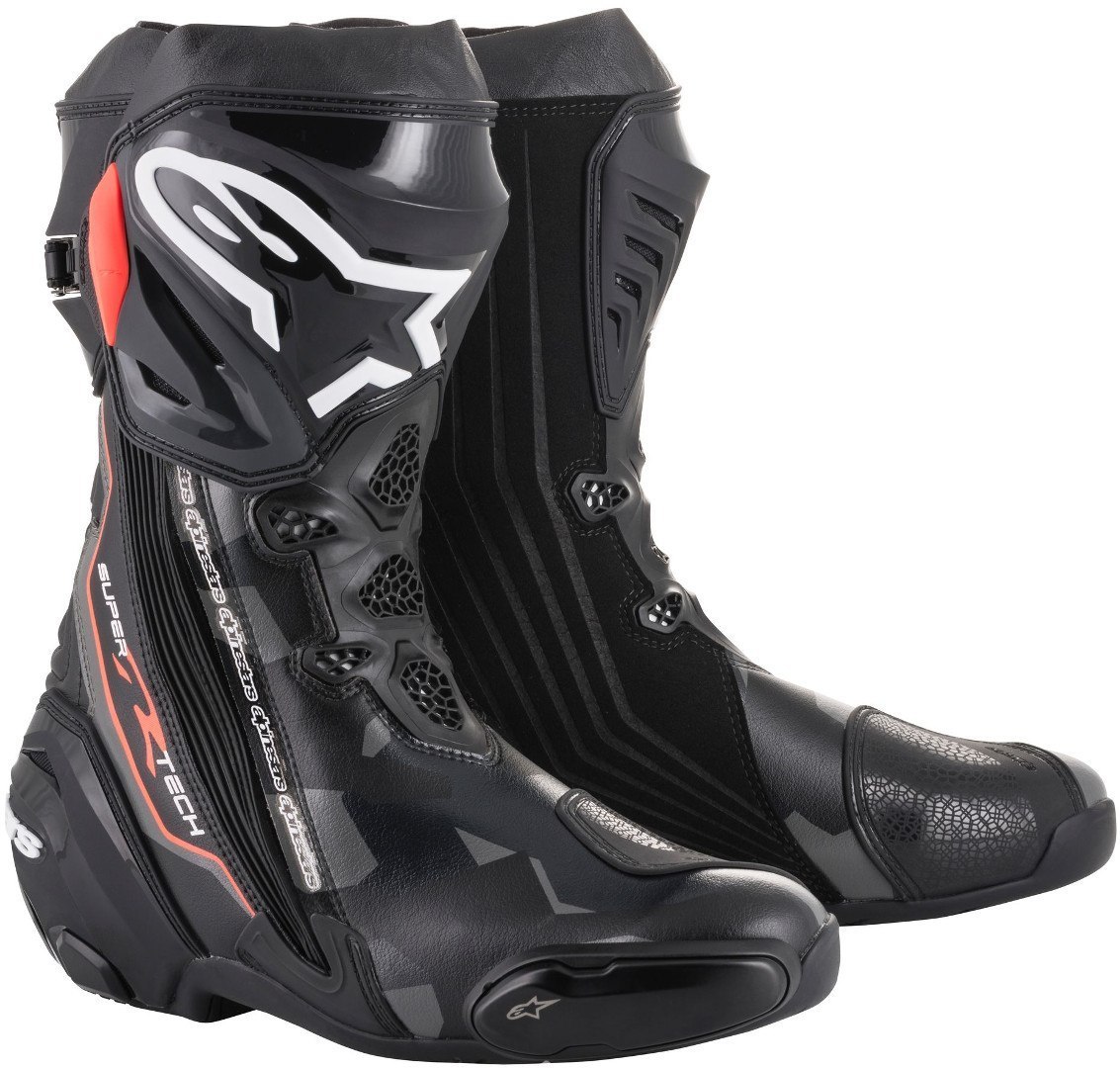 Alpinestars Supertech R Bottes de moto Noir Rouge 43