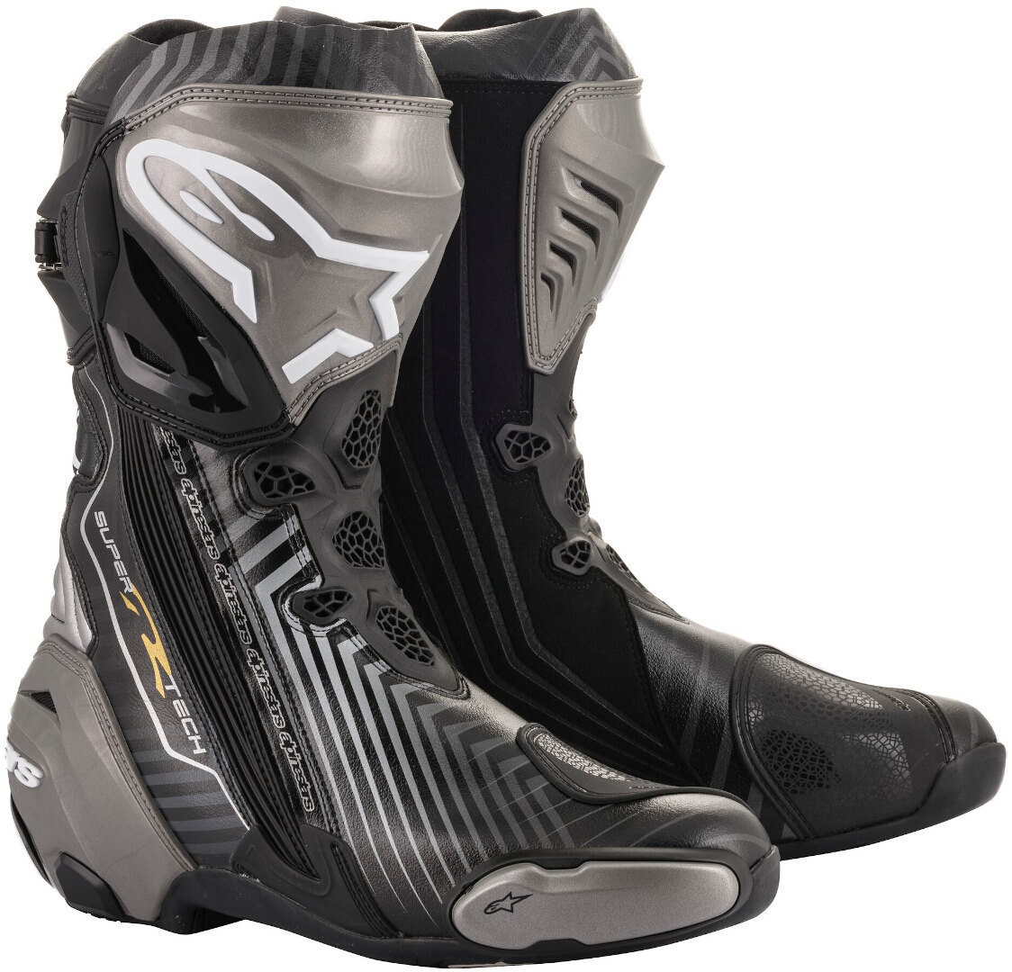 Alpinestars Supertech R Bottes de moto Noir Or 43