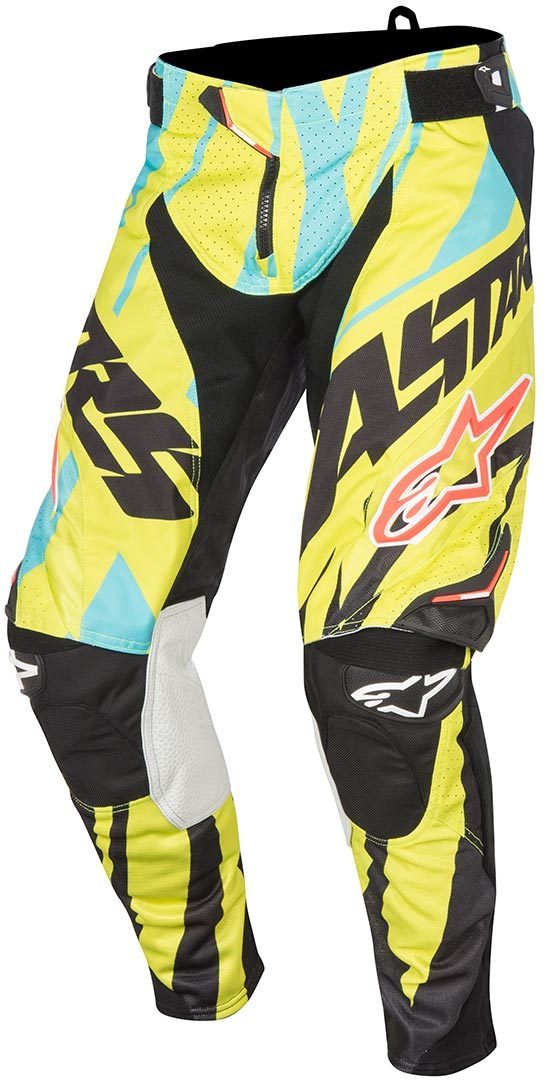 Alpinestars Eli Tomac Techstar Pantalon de motocross Noir Jaune 30