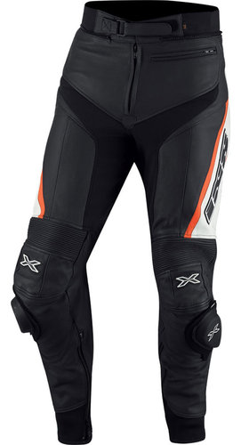 Ixs Rouven Lederen Broek Zwart Wit Rood 56 ixs kopen in de aanbieding