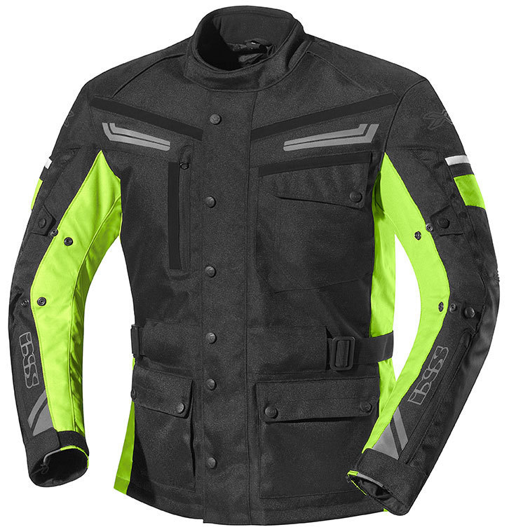 IXS Evans Veste textile Noir Jaune M