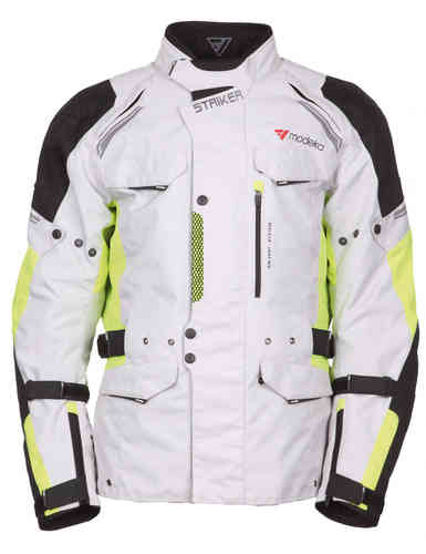 Modeka Striker Textiel Jas Grijs Geel 10Xl modeka kopen in de aanbieding Modeka Striker Textiel Jas Grijs Geel 10Xl modeka kopen in de aanbieding