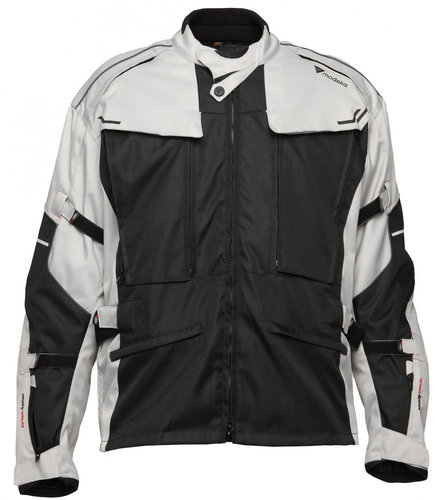 Modeka Mando Textiel Jas Zwart Grijs 12Xl modeka kopen in de aanbieding