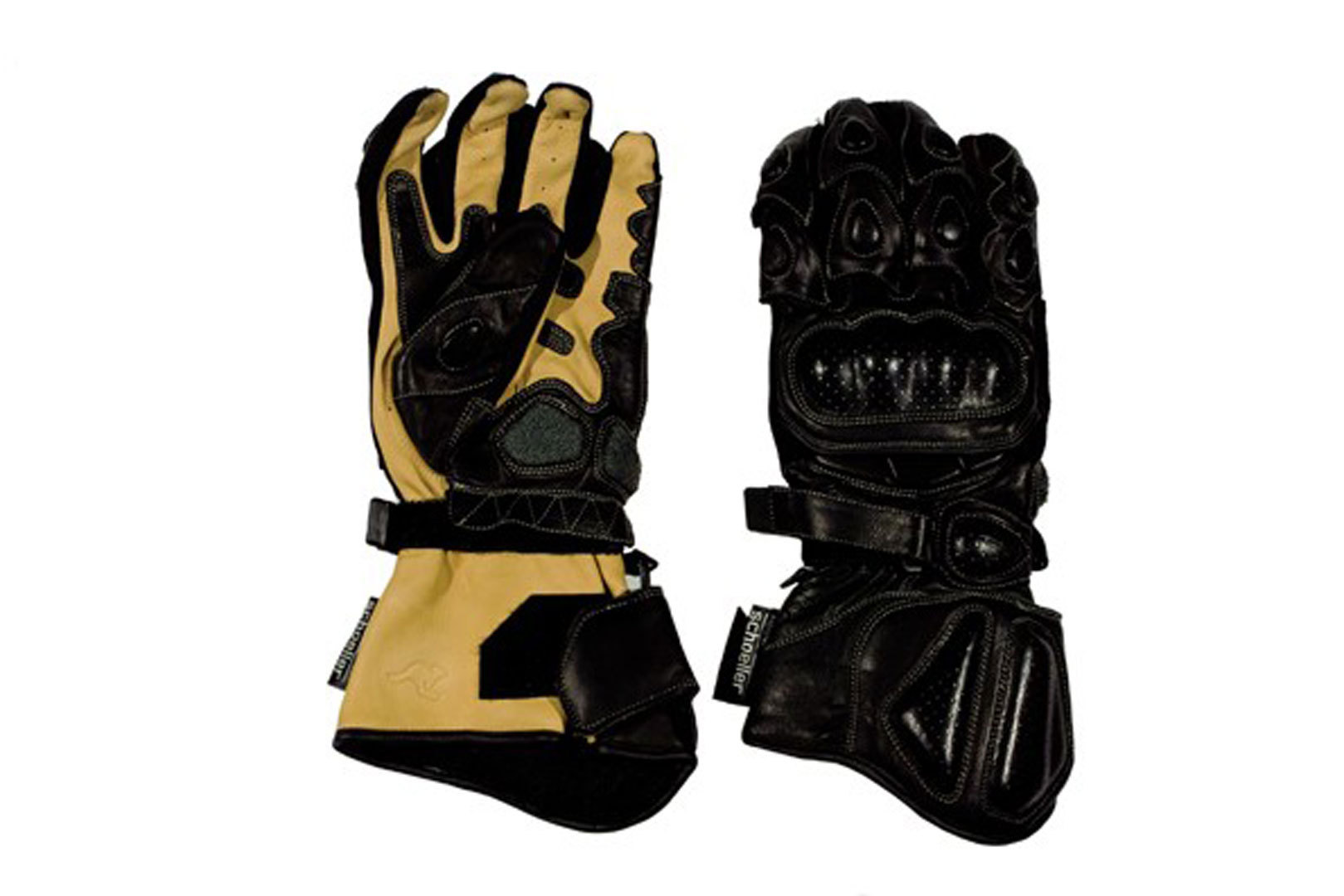 Modeka Racing Pro Gants de moto Noir Brun S