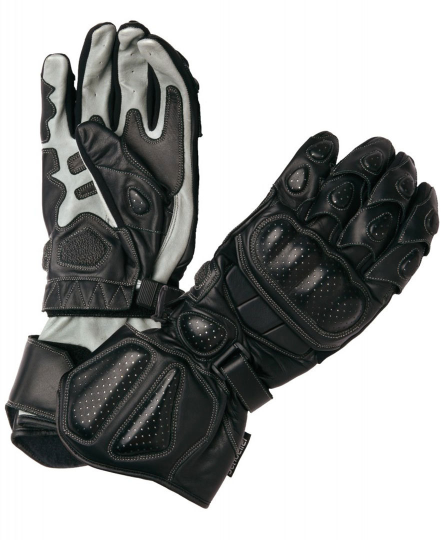 Modeka Racing Pro Gants de moto Noir Gris 3XL