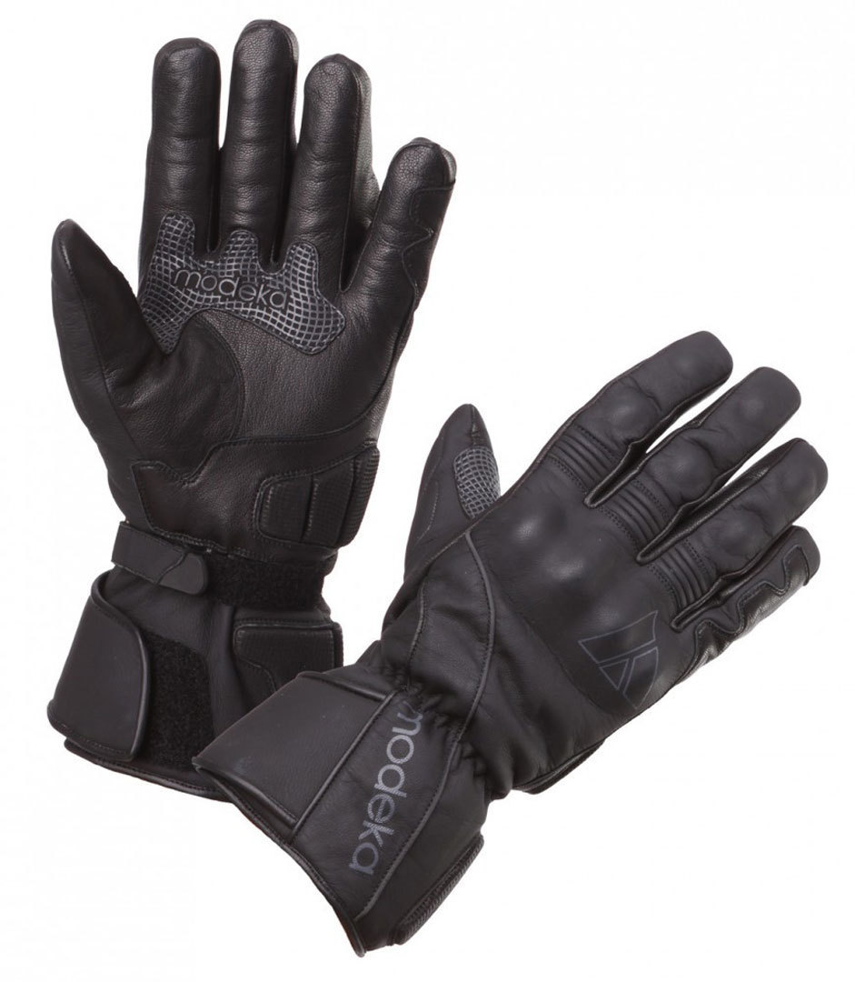 Modeka Stavanger Mesdames les gants de moto Noir XS