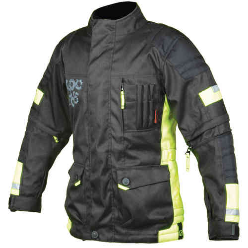 Booster Candid-Y Chaqueta textil niños Negro Amarillo 2XS 128