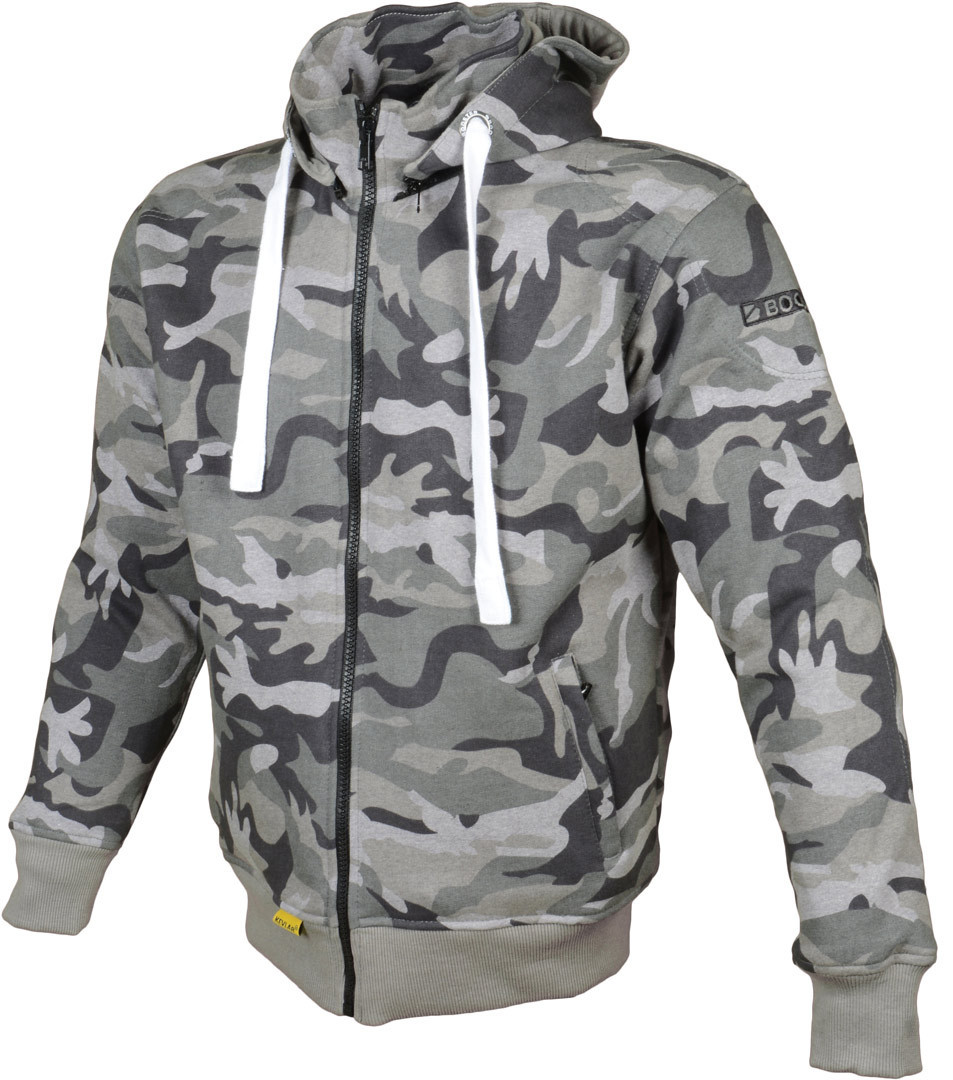 Image of Booster Core Moto Zip Hoodie Gris S