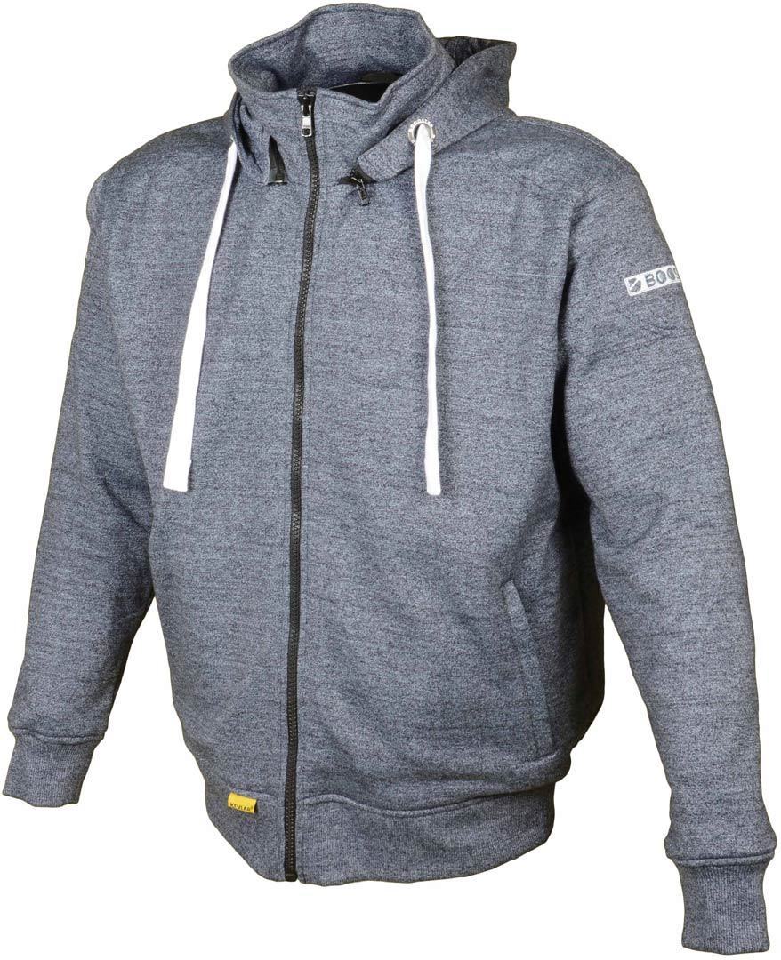 Image of Booster Core Moto Zip Hoodie Bleu L