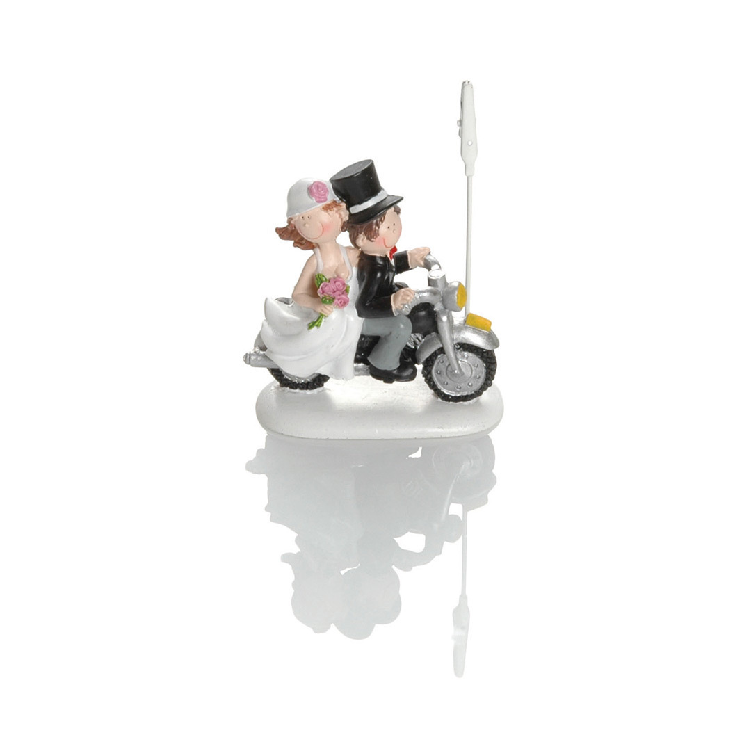 Image of Booster Deco Figure Wedding Motorbike with Clip 2