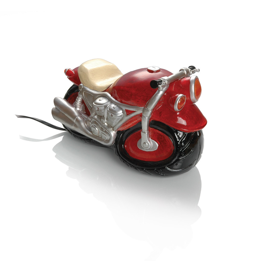 Image of Booster Cast Stone Table Lamp Motorbike Rouge