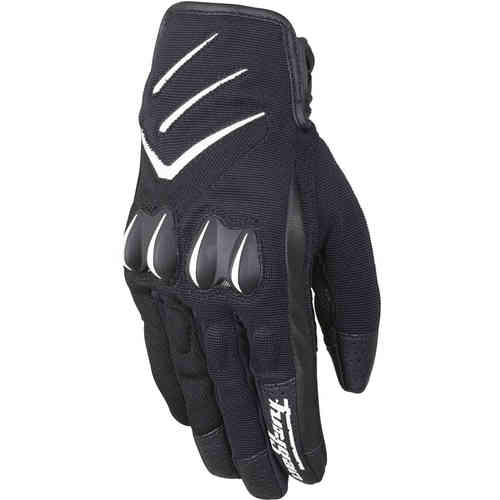 Furygan Delta Guantes de la motocicleta Negro Blanco 3XL