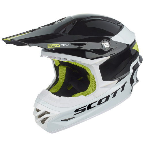 Scott 350 Pro Race Motorcross Helm 2016 Zwart Groen 2Xl scott kopen in de aanbieding