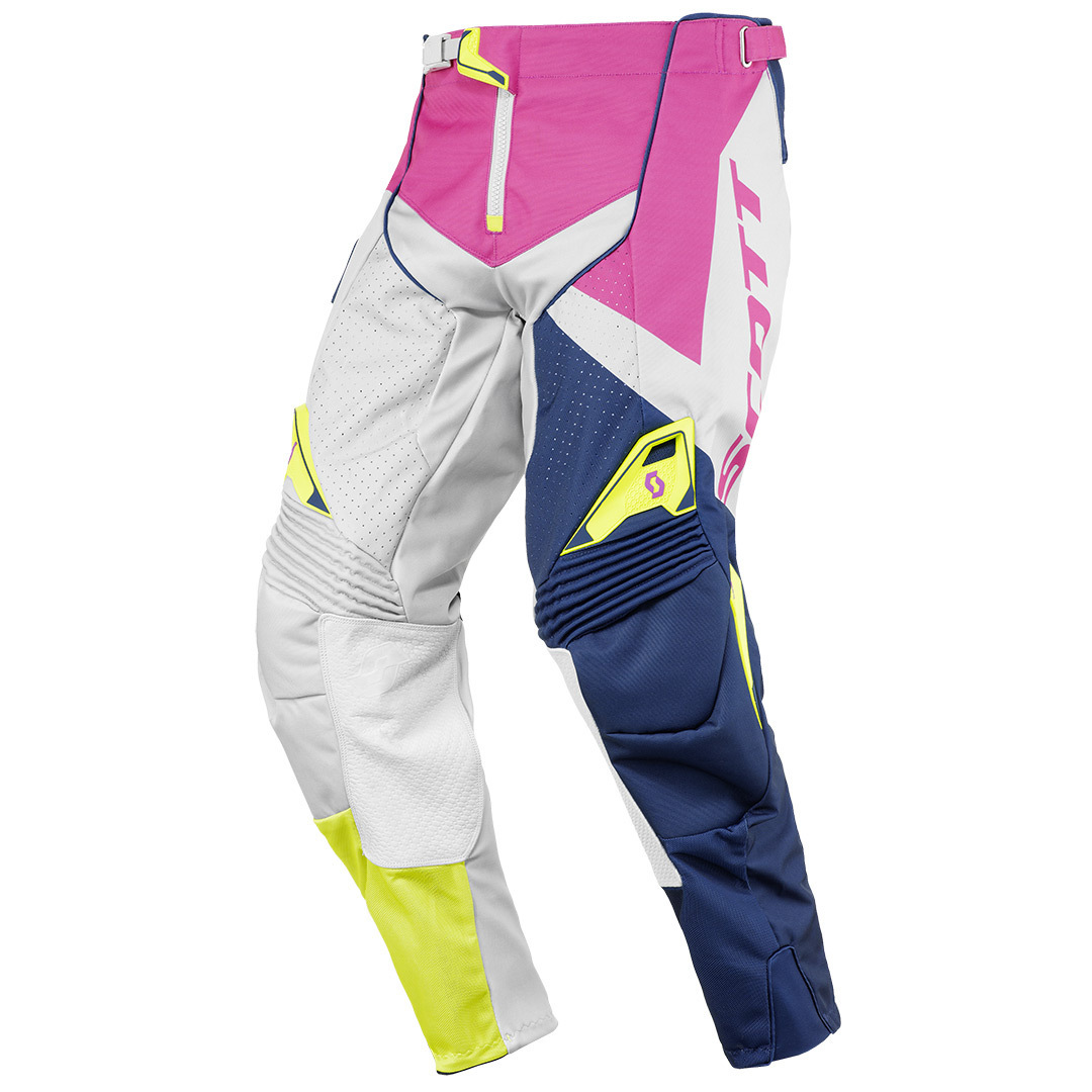 Scott 450 Podium Pantalon de motocross Rose Bleu 30