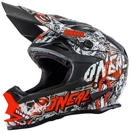 Oneal 7Series Menace Evo Mx Motorcross Helm Zwart Oranje 2Xl oneal kopen in de aanbieding