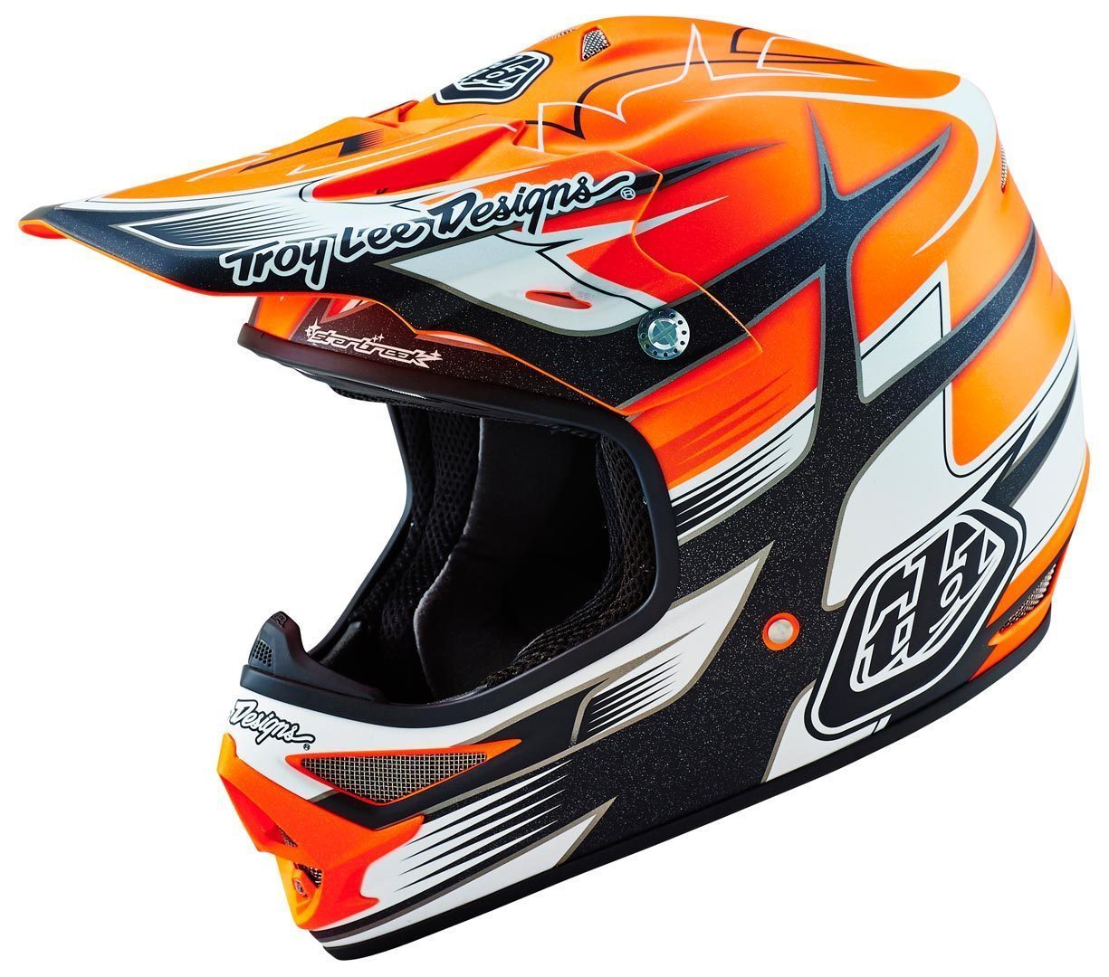 Troy Lee Designs Air Starbreak Matte Casque de motocross Orange XS