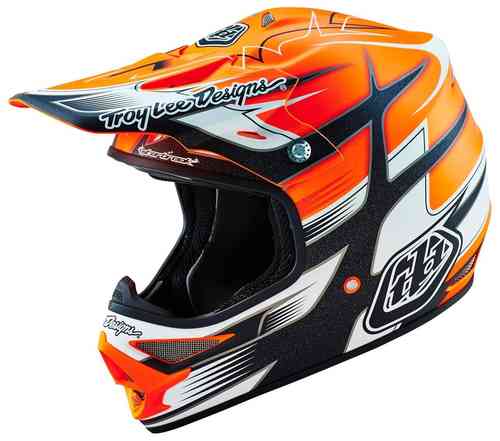 Troy Lee Designs Air Starbreak Matte Casco de Motocross Naranja XS