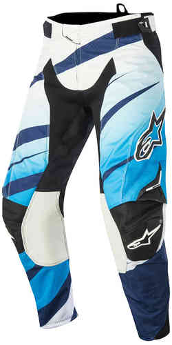 Alpinestars Techstar Venom Pantalones de Motocross 2015 Blanco Azul 30
