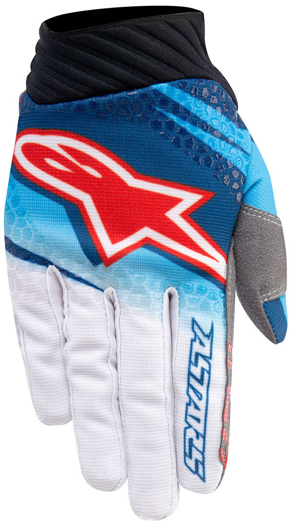 Alpinestar Techstar Venom Gants de motocross Blanc Bleu L