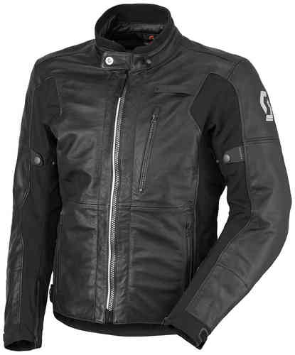Scott Tourance DP Chaqueta de cuero moto Negro S