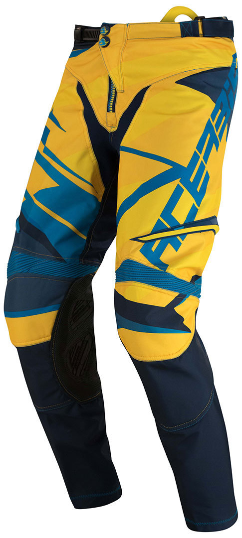 Acerbis X-Gear 2016 Pantalon Motocross Bleu Jaune 30