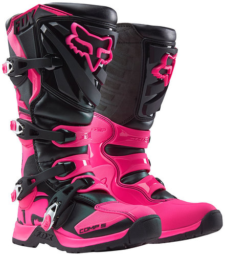 Fox Comp 5 Ladies Motocross Boots 2016 Dames Zwart Pink 46 fox kopen in de aanbieding