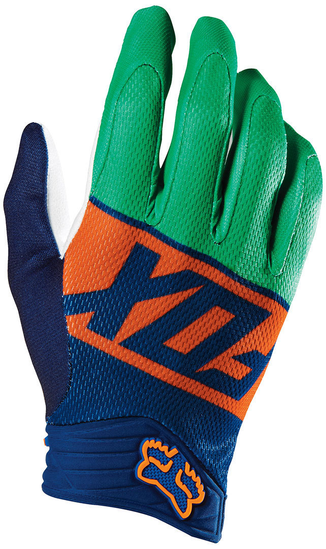 FOX Divizion Airline Gants Rouge Turquoise Bleu S