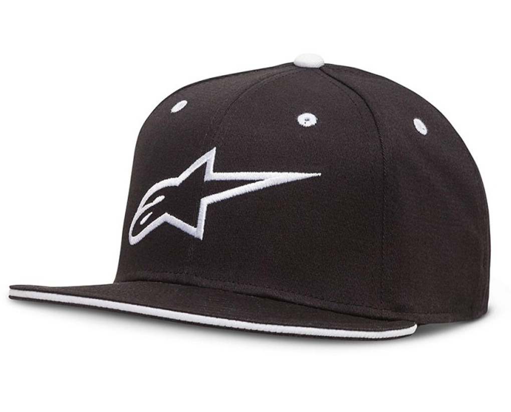 Alpinestars Ageless Flat Cap Noir Blanc S M