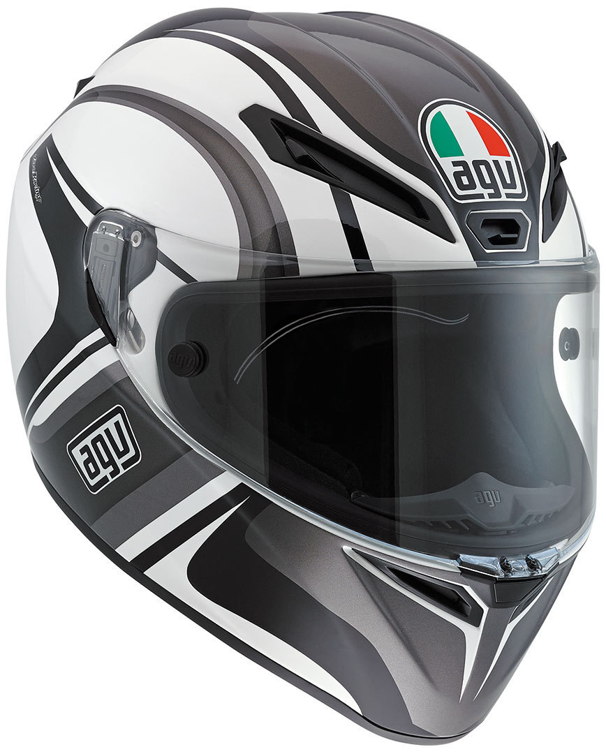 AGV GT Veloce Monterey Pinlock Casque Noir Blanc S