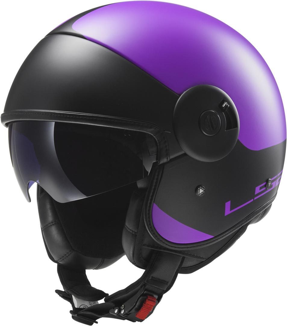 LS2 OFF597 Cabrio Via Casque Jet Pourpre XS