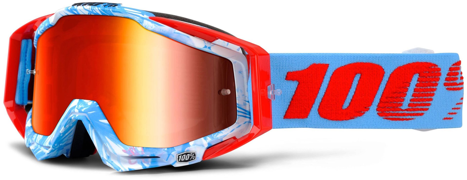 Image of 100% Racecraft Extra Masques de motocross Bleu Orange unique taille