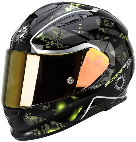 Scorpion Exo 510 Air Xena Helm Zwart Geel scorpion kopen in de aanbieding Scorpion Exo 510 Air Xena Helm Zwart Geel scorpion kopen in de aanbieding