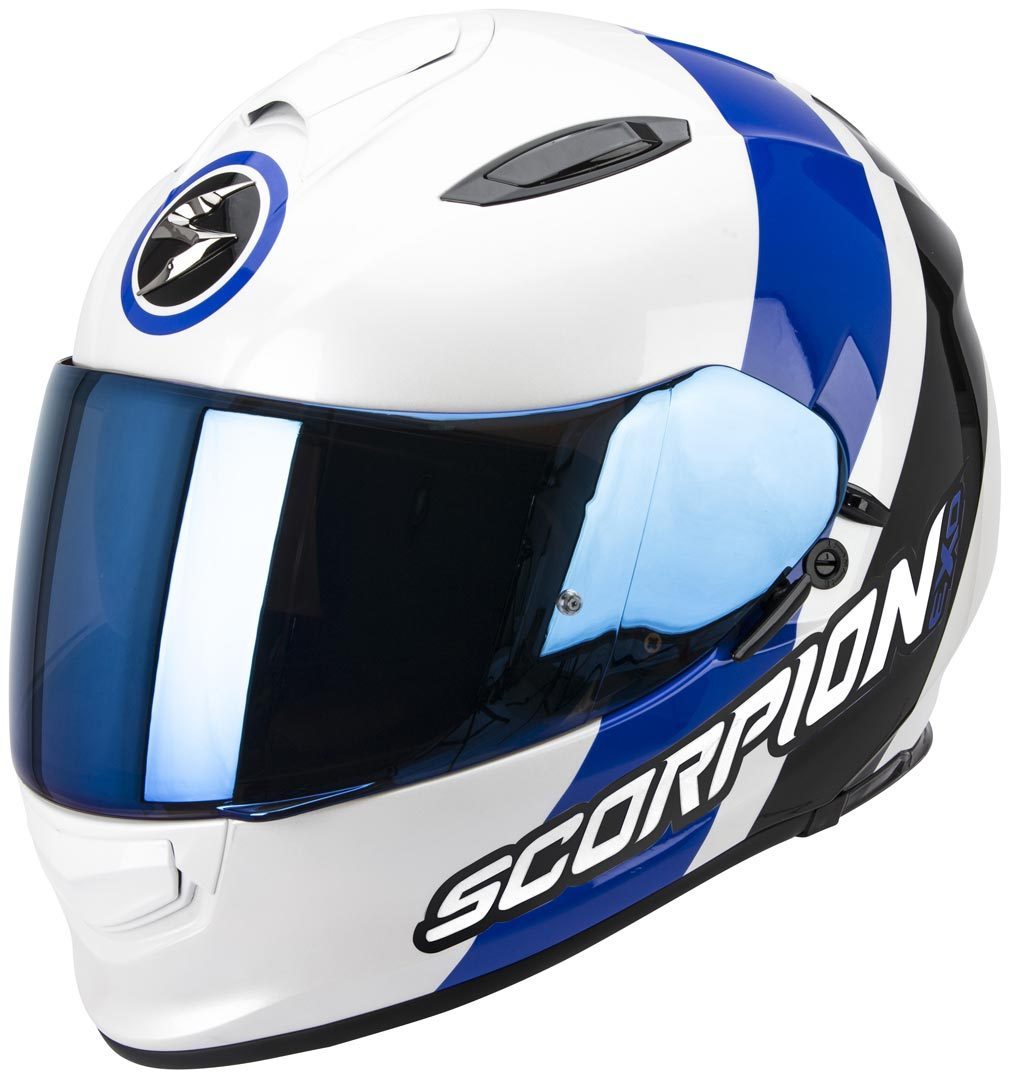 Scorpion Exo 510 Air Hero Casque Noir Blanc Bleu XS