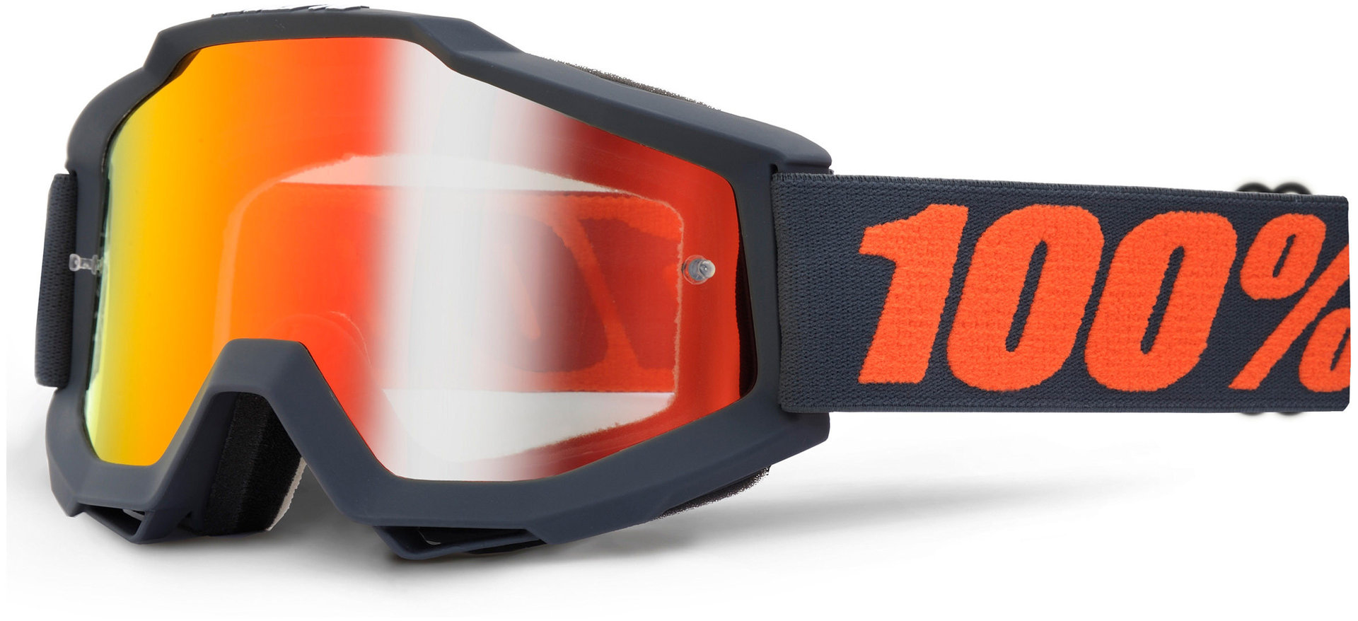 Image of 100% Accuri Extra Masques de motocross Noir Orange unique taille