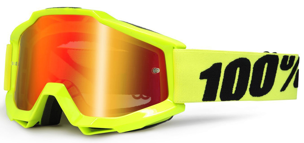 100% Accuri Extra Masques de Motocross enfants Jaune unique taille