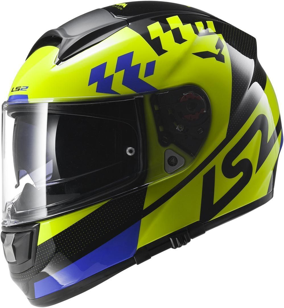 LS2 Vector FF397 Podium Casque Blanc Bleu 3XL
