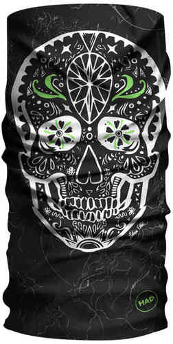 H.A.D. Big Skull Bufanda de múltiples funciones Negro un tamaño