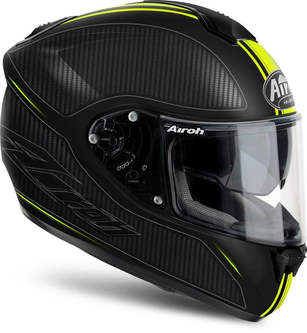 Airoh ST-701 Slash Casque de moto Noir Jaune XS