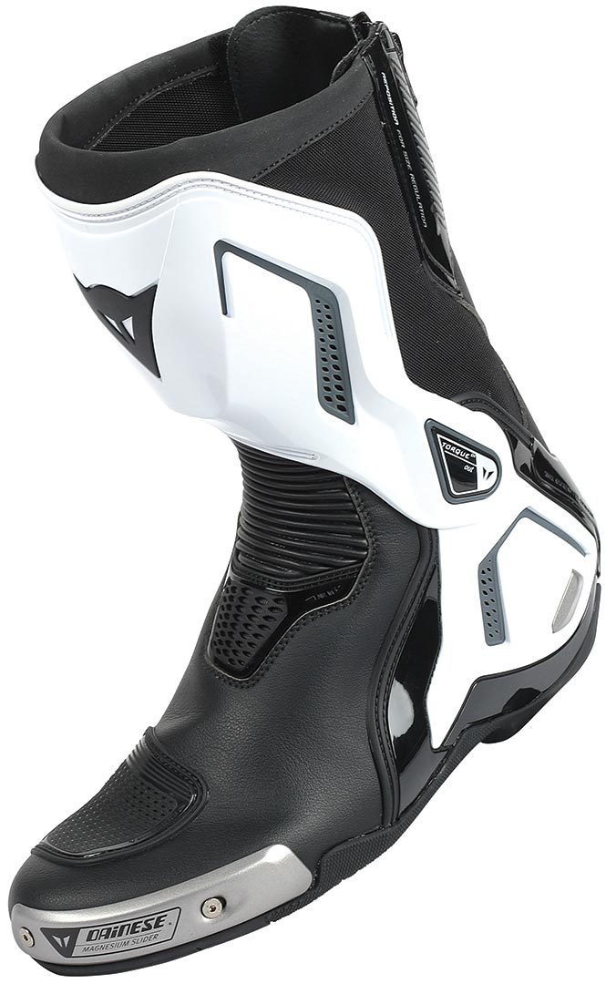 Dainese Torque Out D1 Bottes de moto Noir Gris Blanc 45