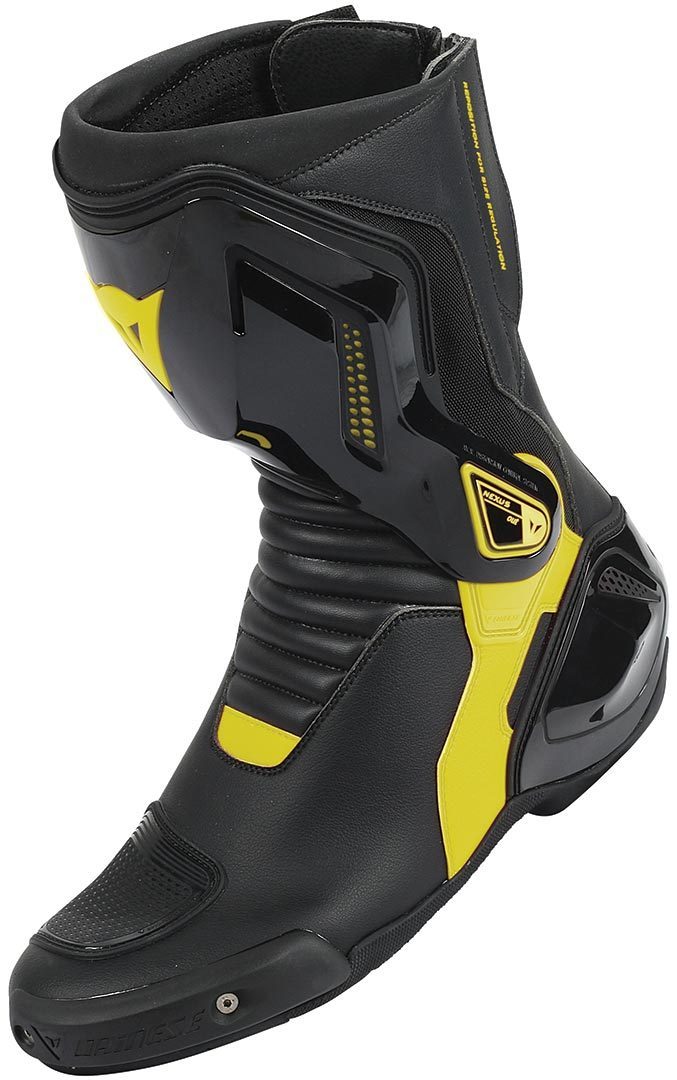 Dainese Nexus Bottes de moto Noir Jaune 42