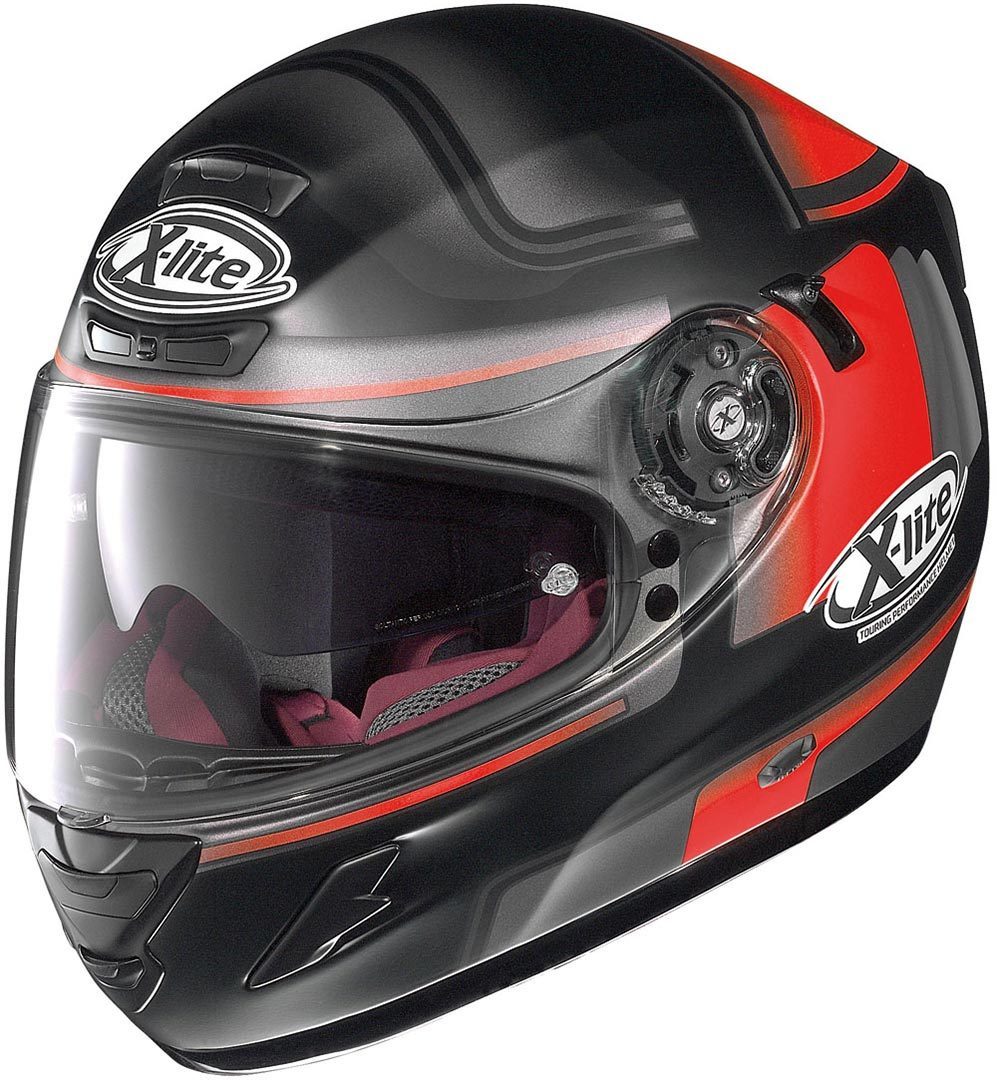 X-Lite X-702 GT Ofenpass N-Com Casque Noir Rouge XS